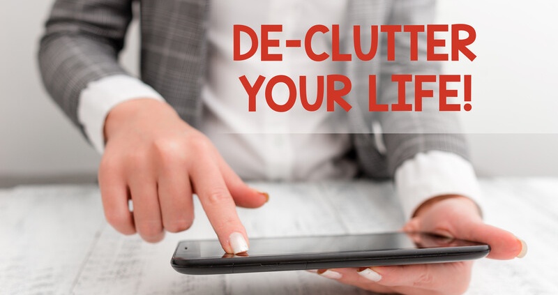 remove the clutter